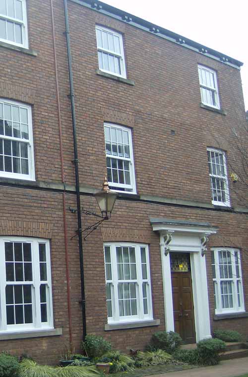 uPVC sash window in white