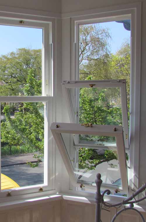 Tilting uPVC sash windows