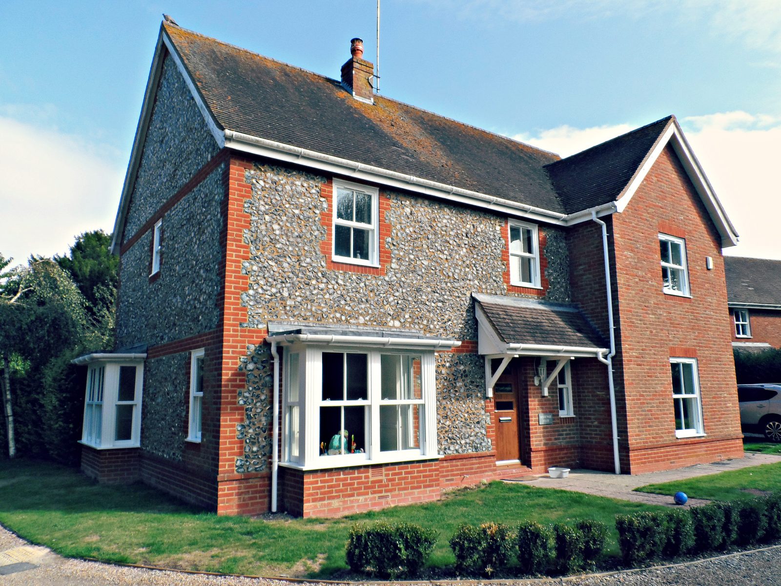 Exterior of window installations of house