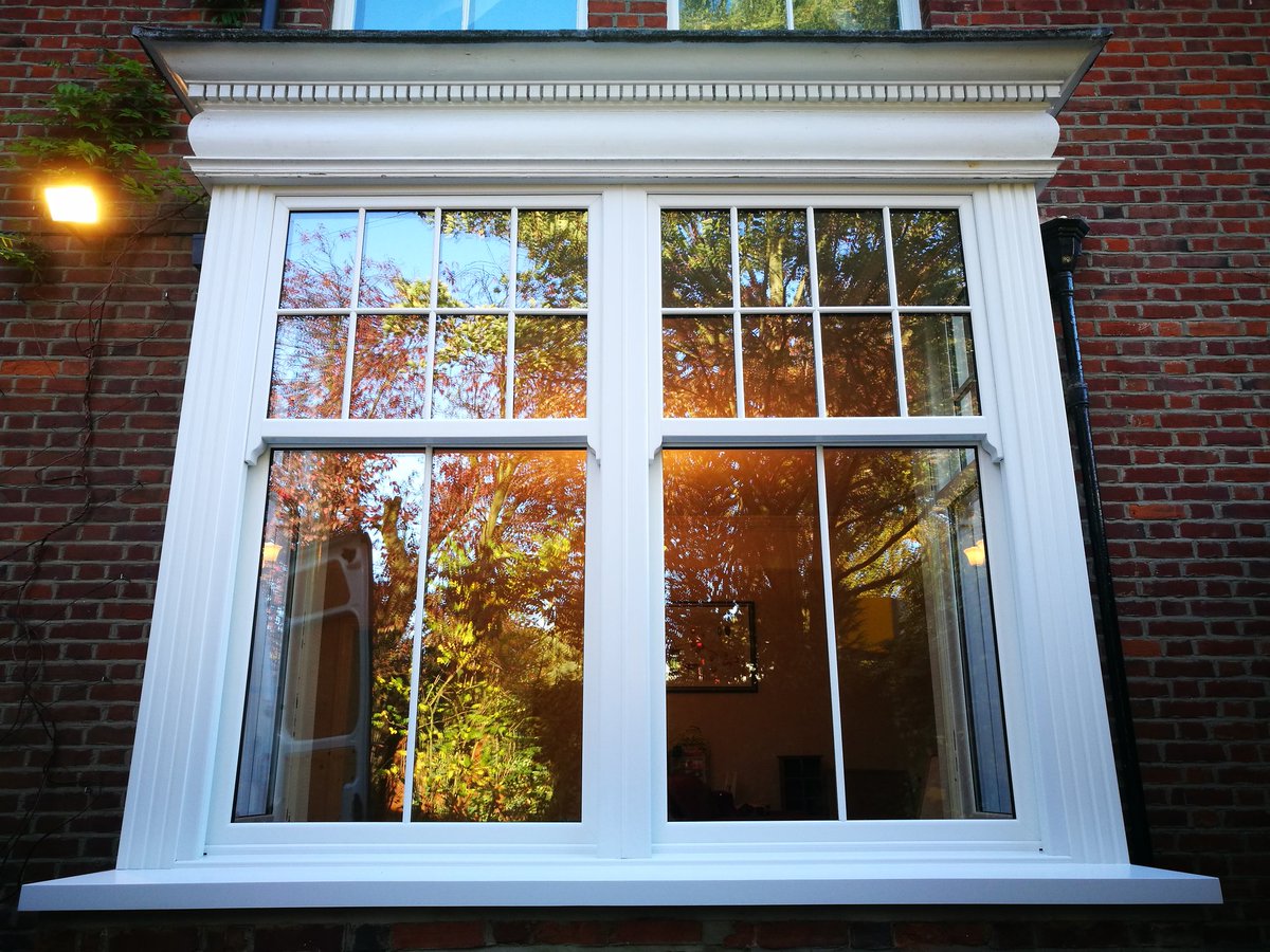 White charisma rose sash windows