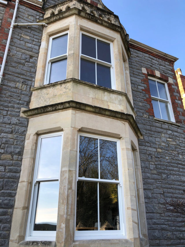 run through upvc sash window