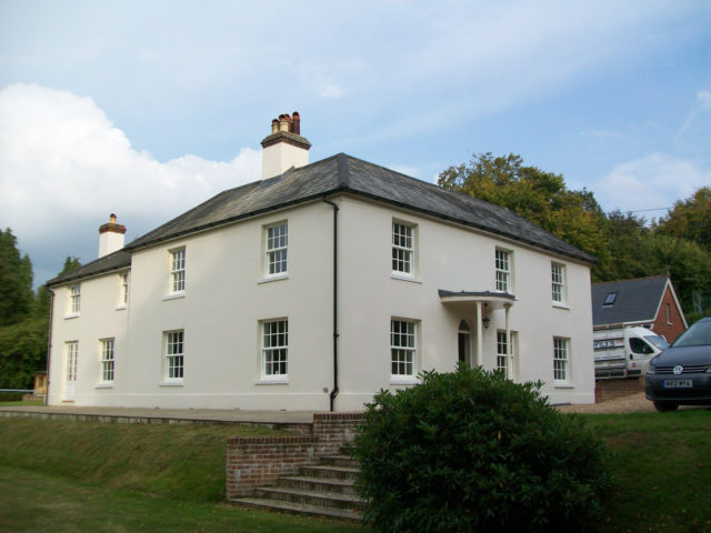 heritage rose upvc sash window