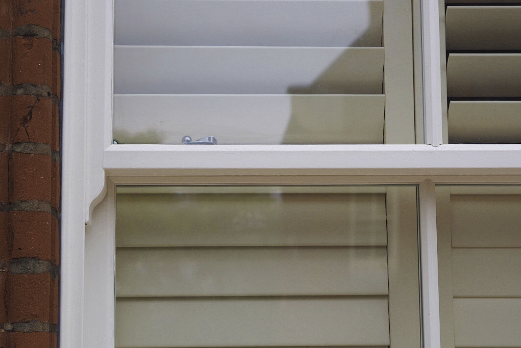 Rothsay vertical sliders sash horn detail