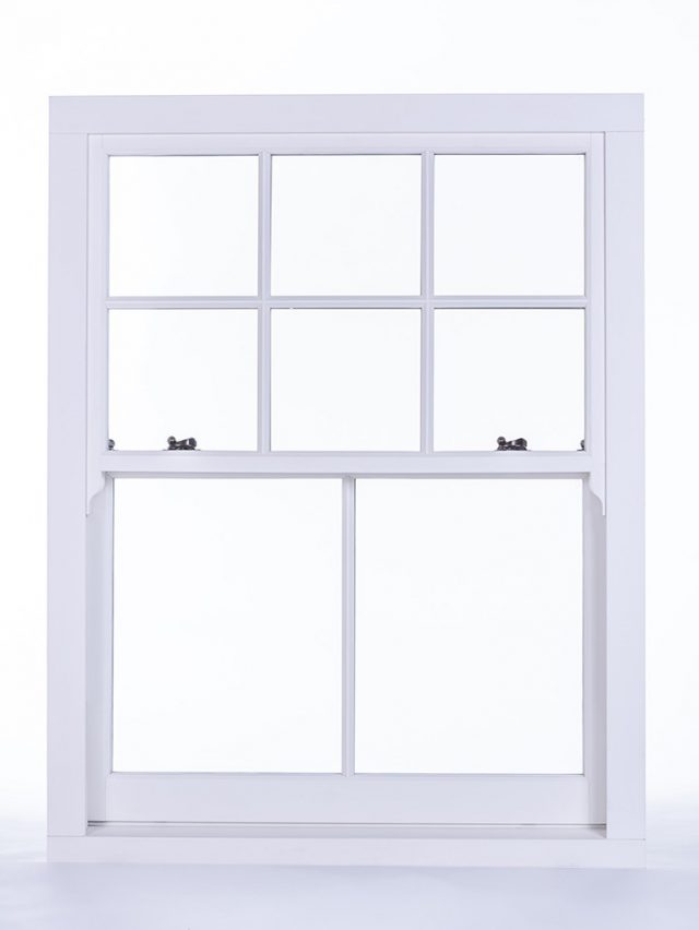 chalk white sash windows