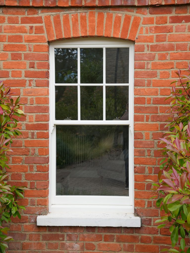 sash window on traditional building